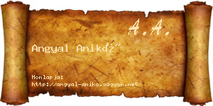 Angyal Anikó névjegykártya