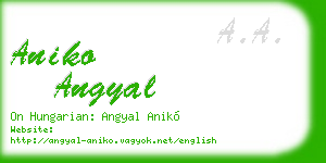 aniko angyal business card